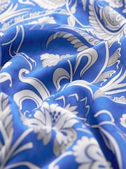 Blue Chiffon Mini Wrap Dress - Image 3 of 6