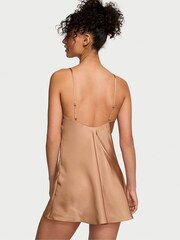 Victoria's Secret Toffee Nude Organza Mini Slip Dress - Image 2 of 3