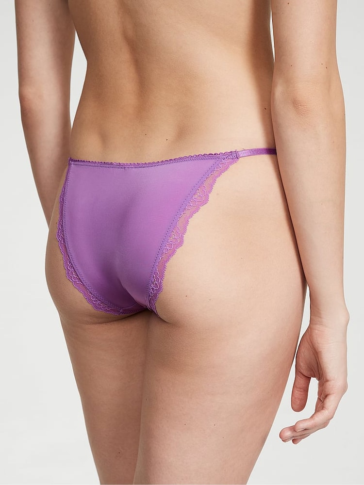 Victoria's Secret Faded Denim Blue Thong Knickers - Image 2 of 4