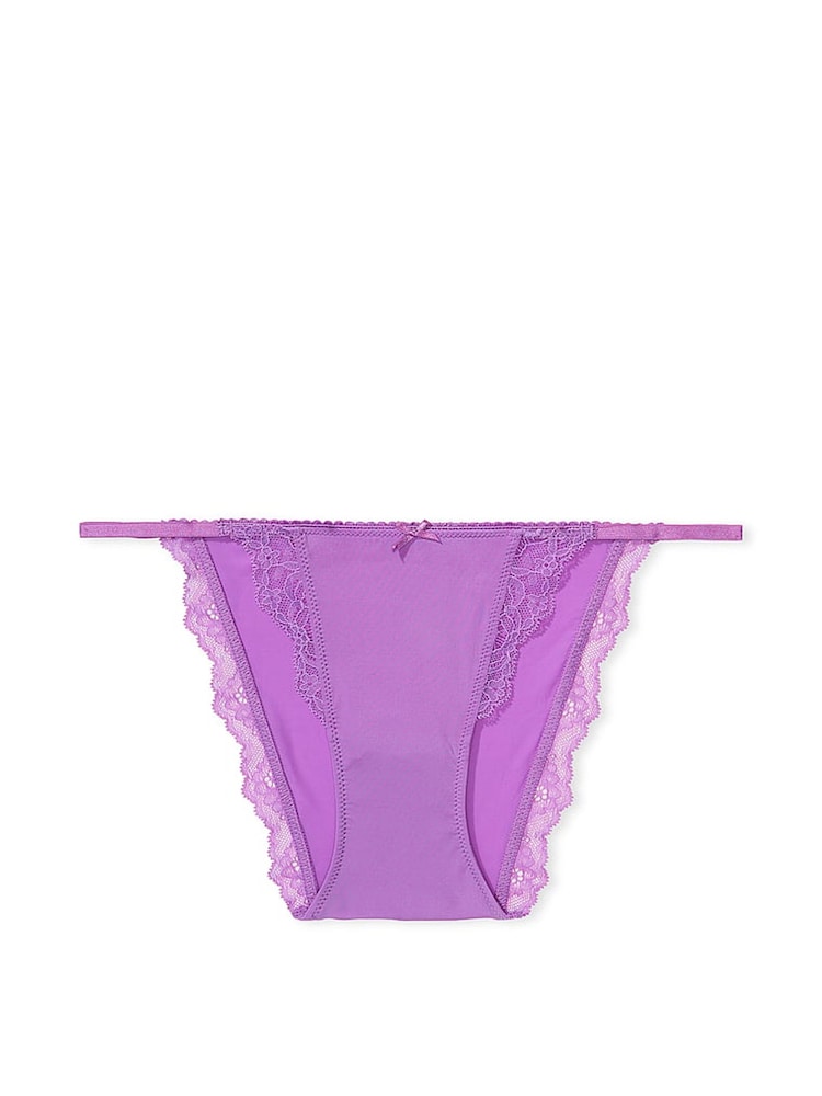 Victoria's Secret Faded Denim Blue Thong Knickers - Image 4 of 4