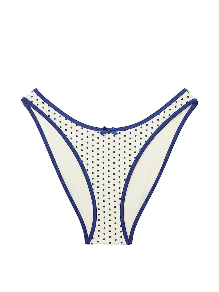 Victoria's Secret PINK Sleepy Dot White Brazilian Frankies Bikinis Golden Hour Bikini Bottom - Image 4 of 4 Victoria's Secret PINK Sleepy Dot White Brazilian Frankies Bikinis Golden Hour Bikini Bottom - Image 4 of 4