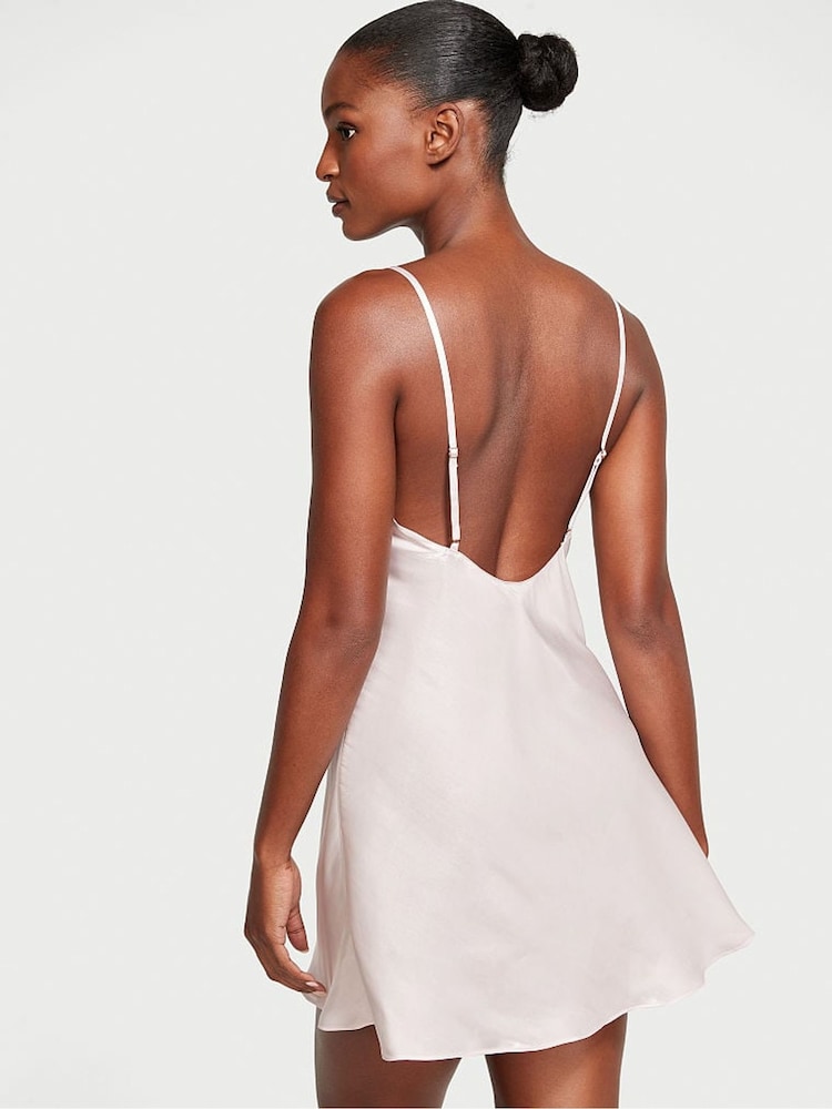 Victoria's Secret Grey Lilac Purple Organza Mini Slip Dress - Image 2 of 3 Victoria's Secret Grey Lilac Purple Organza Mini Slip Dress - Image 2 of 3
