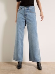 Apricot Blue Maca Stud Straight-Leg Jeans - Image 1 of 6
