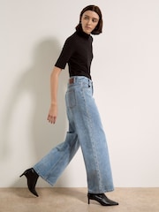 Apricot Blue Maca Stud Straight-Leg Jeans - Image 3 of 6