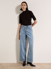 Apricot Blue Maca Stud Straight-Leg Jeans - Image 4 of 6