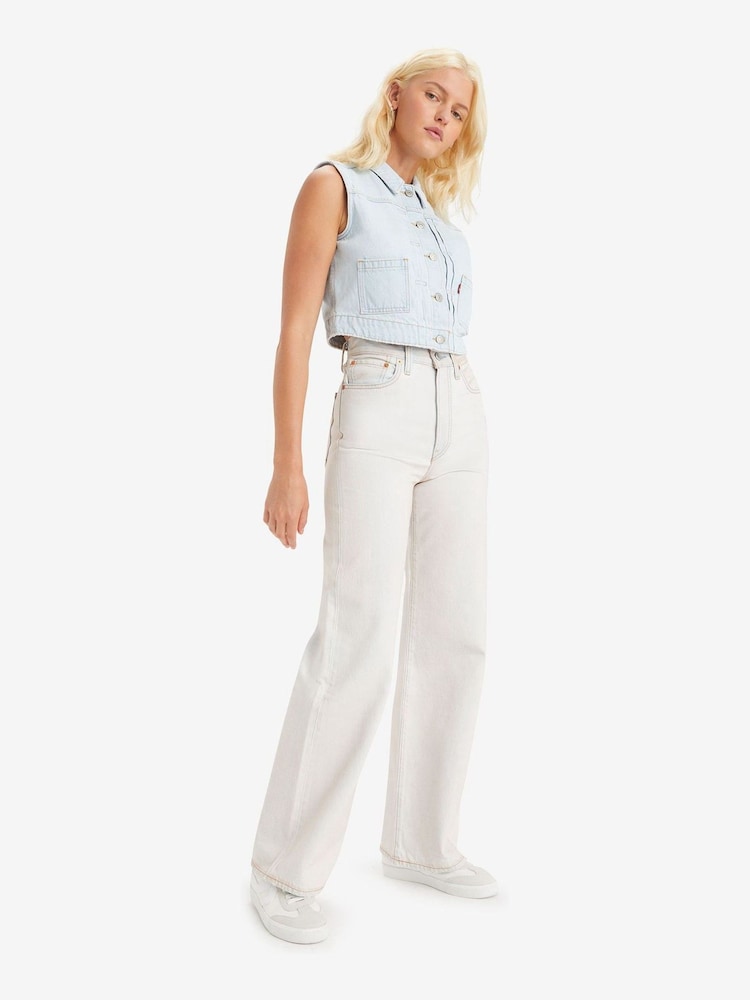 Levi's® Pink Ribcage Wide Leg Jeans - Image 2 of 7