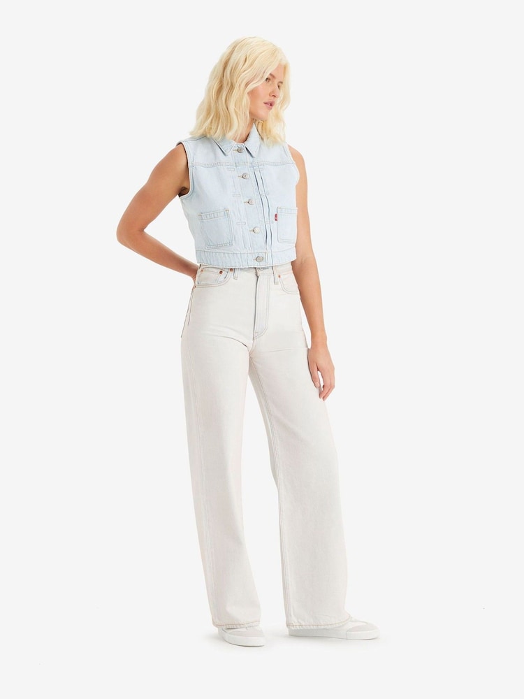 Roze - Levi's® Ribcage Jeans met uitlopende pijpen van 100% katoen - Image 4 of 7