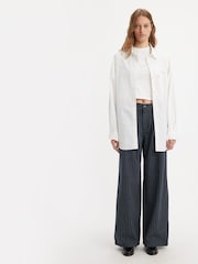 Темно-синий - ® Широкие брюки со складками Levi's - Изображение 4 из 12