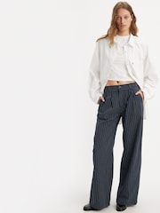Темно-синий - ® Широкие брюки со складками Levi's - Изображение 5 из 12