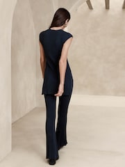 Banana Republic Navy Blue Cece Ribbed Tunic - Image 3 of 4