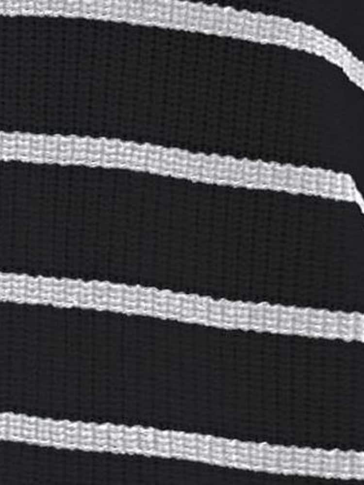 Sosandar Black Stripe Quarter Zip Jumper - Image 7 of 7