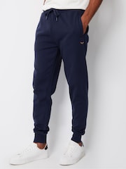 Threadbare Navy Cotton Blend Joggers - Image 1 of 5