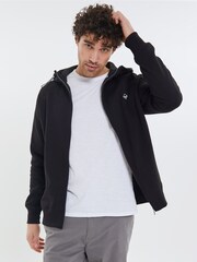Threadbare Black Snood Zip Up Hoodie - Image 1 of 4