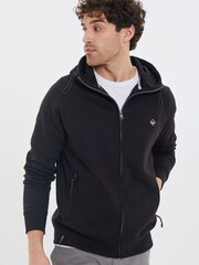 Threadbare Black Snood Zip Up Hoodie - Image 3 of 4