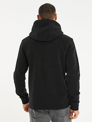 Threadbare Black Microfleece Overhead Hoodie - Image 2 of 4