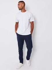 Threadbare Navy Blue Straight Leg Joggers - Image 2 of 4