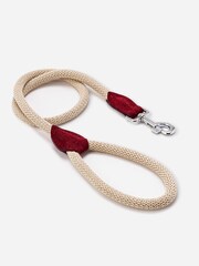 Hugo & Hudson Red Rope and Suede Leather Dog Lead - Image 3 of 6