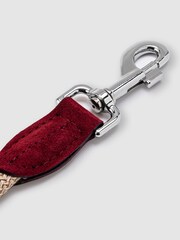 Hugo & Hudson Red Rope and Suede Leather Dog Lead - Image 5 of 6