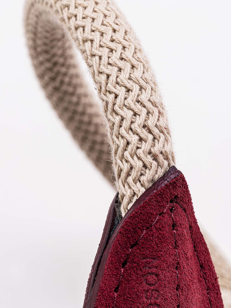 Hugo & Hudson Red Rope and Suede Leather Dog Lead - Image 6 of 6