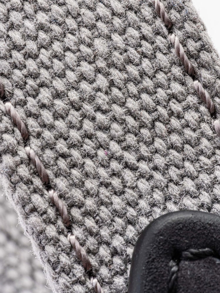 Hugo & Hudson Grey/Black Denim & Leather Dog Collar - Image 3 of 3