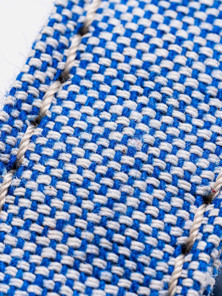 Hugo & Hudson Blue Fabric and Suede Leather Dog Collar - Image 4 of 4