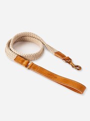 Hugo & Hudson Brown Flat Rope Leather Dog Lead - Image 3 of 6