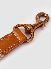 Hugo & Hudson Brown Flat Rope Leather Dog Lead - Image 5 of 6