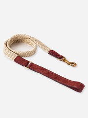 Hugo & Hudson Brown Flat Rope Leather Dog Lead - Image 3 of 6