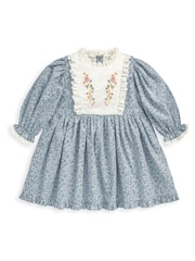 فستان أزرق مطرز من Mamas & Papas Laura Ashley - صورة 2 من 3