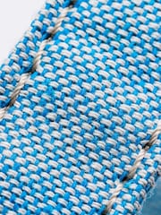 Hugo & Hudson Light Blue Fabric and Suede Leather Dog Collar - Image 5 of 5