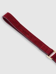 Hugo & Hudson Red Flat Rope Leather Dog Lead - Image 4 of 6