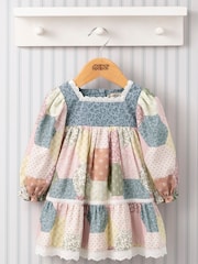 Mamas & Papas Laura Ashley Pink Patchwork Dress - Image 1 of 3