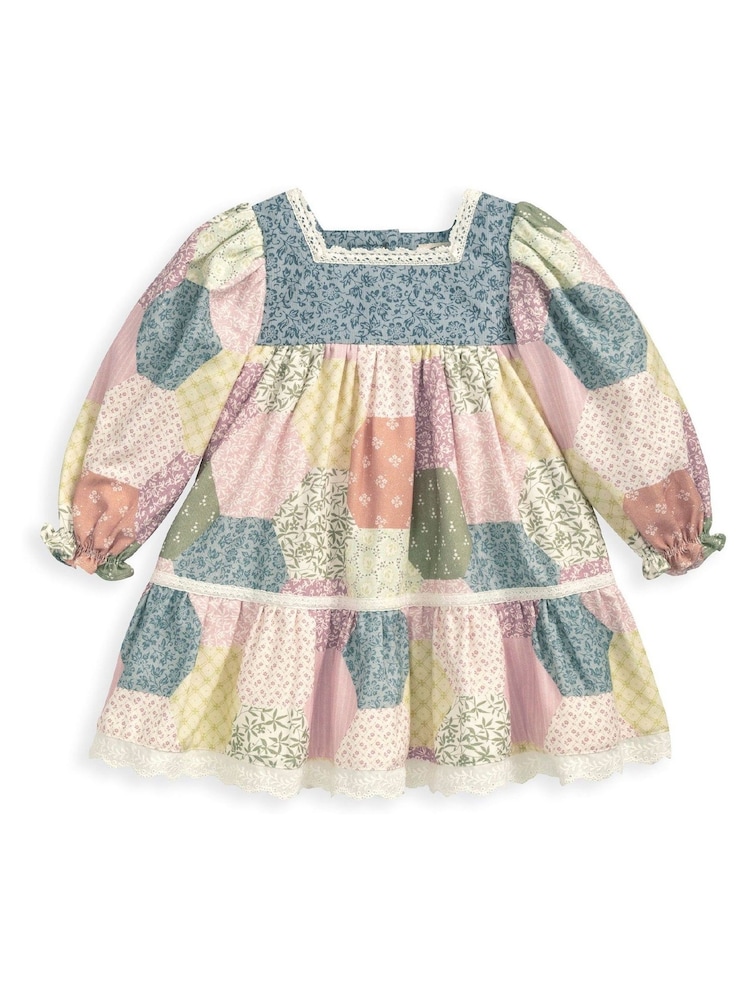 Mamas & Papas Laura Ashley Pink Patchwork Dress - Image 2 of 3