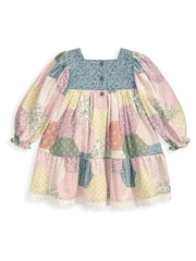 Mamas & Papas Laura Ashley Pink Patchwork Dress - Image 3 of 3