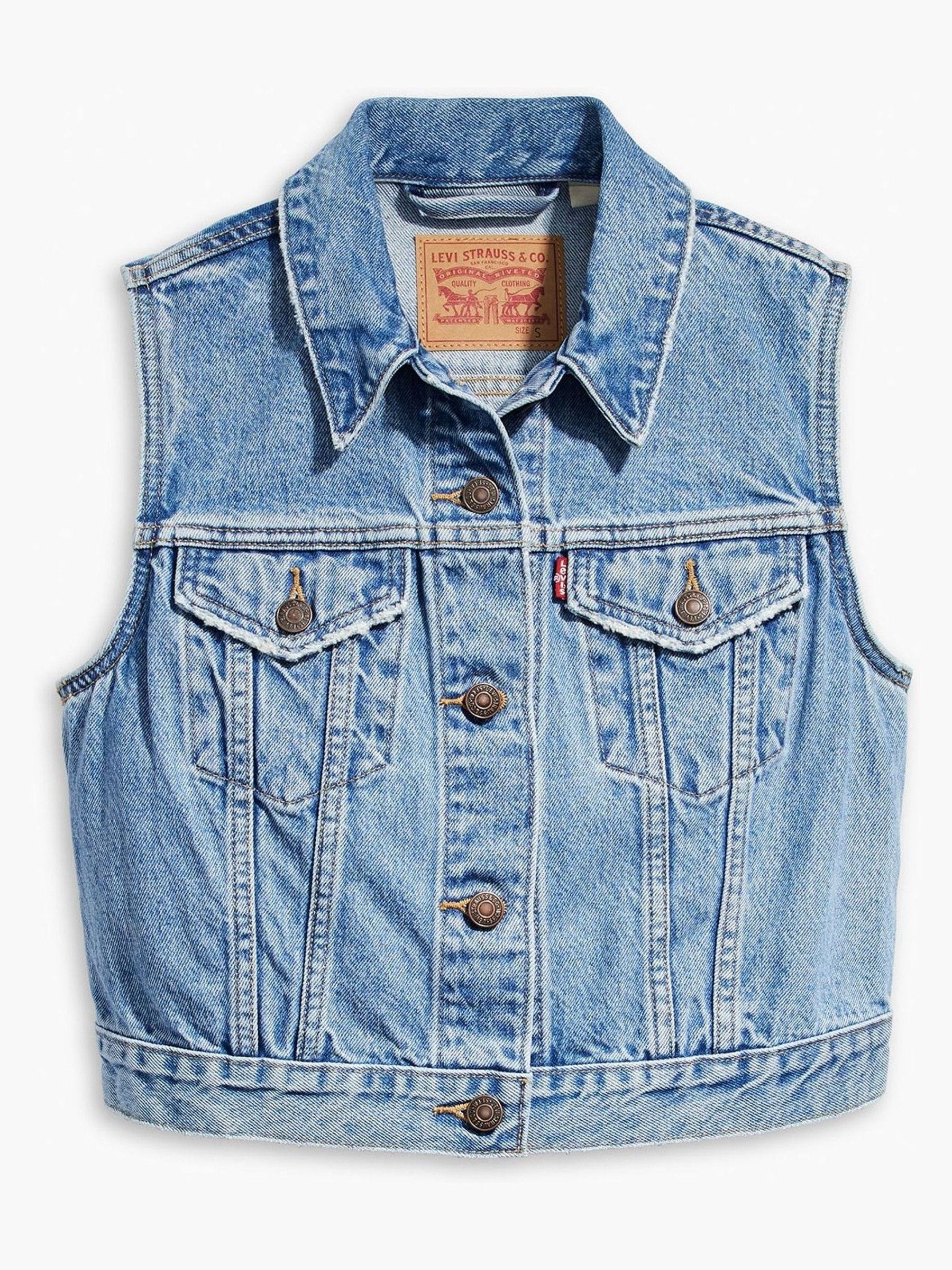 Buy Levi s Old Notes Denim Blue Jacket XS 100 Cotton Vest from Next Germany