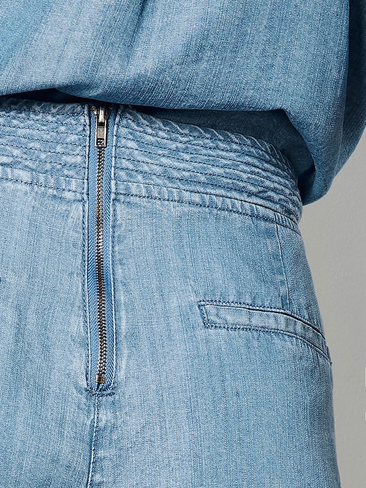 Apricot Denim Wrap Mini Skort - Imagen 5 de 5