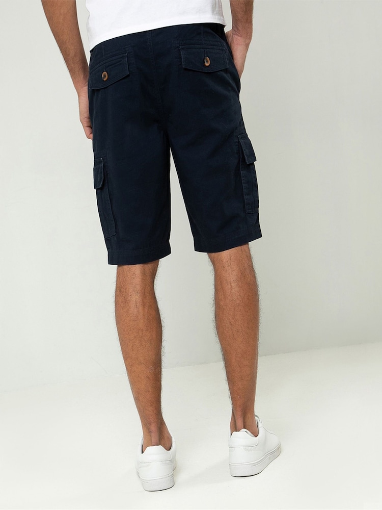 أزرق داكن - شورت كارجو من القطن 100% من Threadbare - صورة 2 من 4 أزرق داكن - شورت كارجو من القطن 100% من Threadbare - صورة 2 من 4