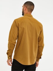Threadbare Camel Oxford Long Sleeve Shirt - Image 3 of 4