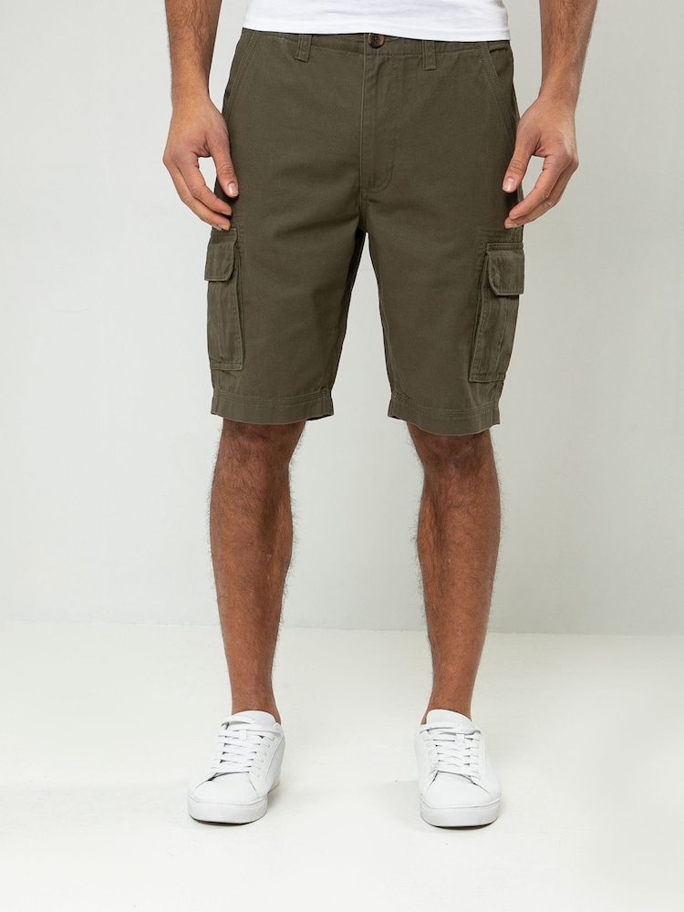 كاكي - شورت كارجو من القطن 100% من Threadbare - صورة 1 من 4 كاكي - شورت كارجو من القطن 100% من Threadbare - صورة 1 من 4