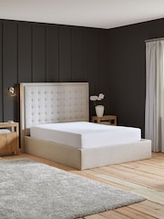 Wool Blend Natural Stone Winslow Upholstered Ottoman Storage Bed Frame - Image 5 of 10