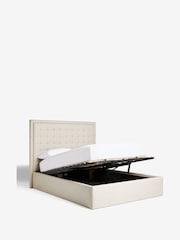 Wool Blend Natural Stone Winslow Upholstered Ottoman Storage Bed Frame - Image 8 of 10
