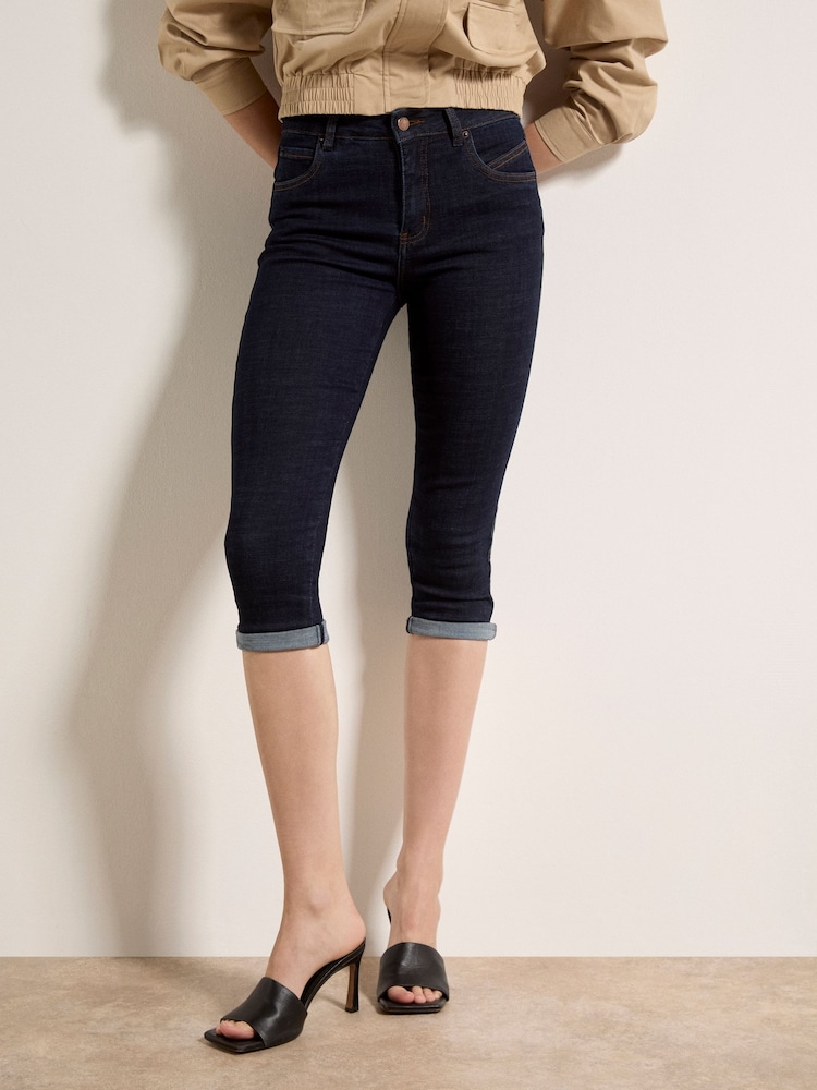 Apricot Blue Sara Skinny Fit Capri Jeans - Image 1 of 6