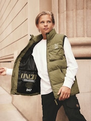 Khaki Green Padded Gilet (3-16yrs) - Image 2 of 9