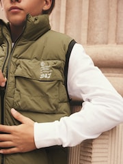 Khaki Green Padded Gilet (3-16yrs) - Image 4 of 9
