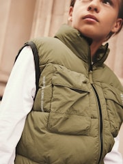 Khaki Green Padded Gilet (3-16yrs) - Image 5 of 9