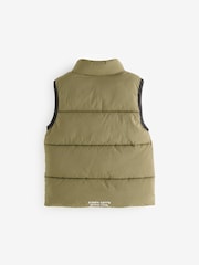 Khaki Green Padded Gilet (3-16yrs) - Image 7 of 9