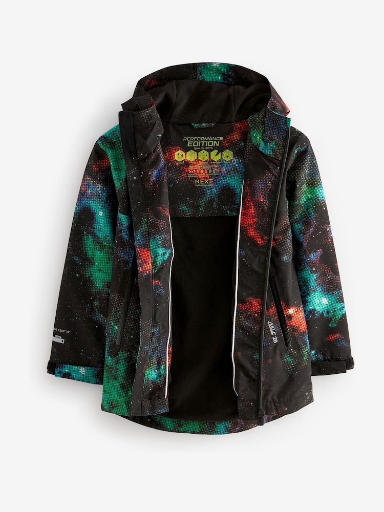 Multi Waterproof Fleece Hooded Lined Coat (3-16yrs) - Image 2 of 6