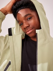 Green Waterproof Fleece Hooded Lined Coat (3-16yrs) - Image 6 of 14
