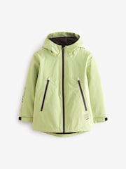 Green Waterproof Fleece Hooded Lined Coat (3-16yrs) - Image 9 of 14