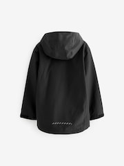 أسود - Waterproof Fleece Hooded Lined Jacket (3-17yrs) - صورة 3 من 7